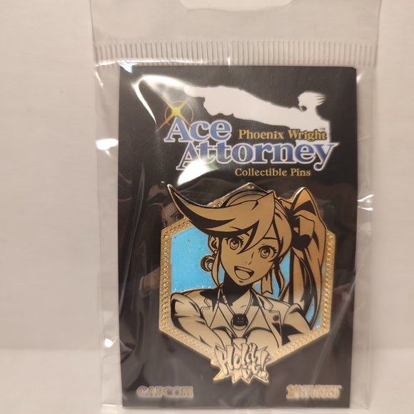 Ace Attorney Athena Cykes Golden Series Enamel Pin - Picture 3 of 3